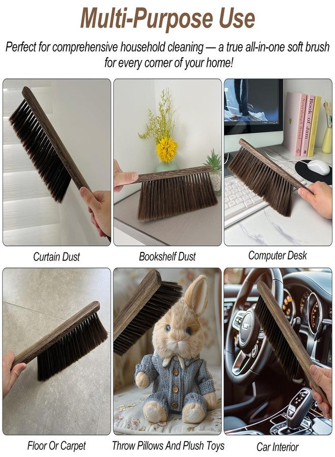 Zoolinn Wood Dusting Brush, Handheld Soft Bristle Cleaning Broom for Furniture, Car, Couch, Bed, Clothes, and More - Image 4