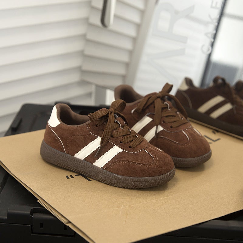 2025 Children'S Board Shoes New Boys' Soft Sole Sneaker Casual Shoes Middle And Big Children'S Girls' German Training Shoes - Image 1