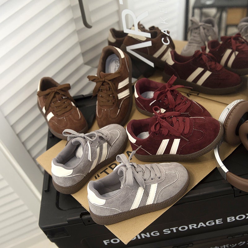 2025 Children'S Board Shoes New Boys' Soft Sole Sneaker Casual Shoes Middle And Big Children'S Girls' German Training Shoes - Image 2