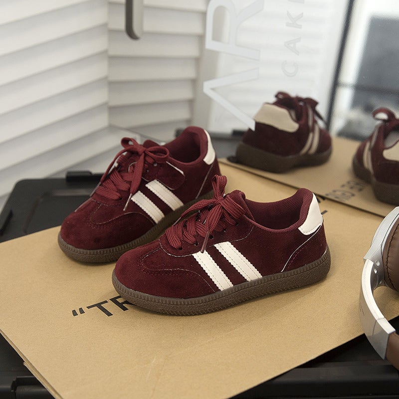 2025 Children'S Board Shoes New Boys' Soft Sole Sneaker Casual Shoes Middle And Big Children'S Girls' German Training Shoes - Image 3