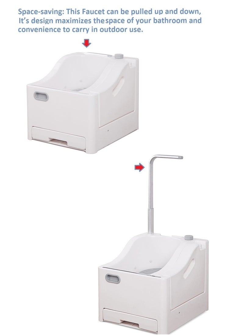 INNOV In Mecca - Wudu foot washer bathroom Automatic Muslim Prayer electric Wudu Foot Washer multifunction use wash face hands foot in one machine with handheld shattaf - Image 1