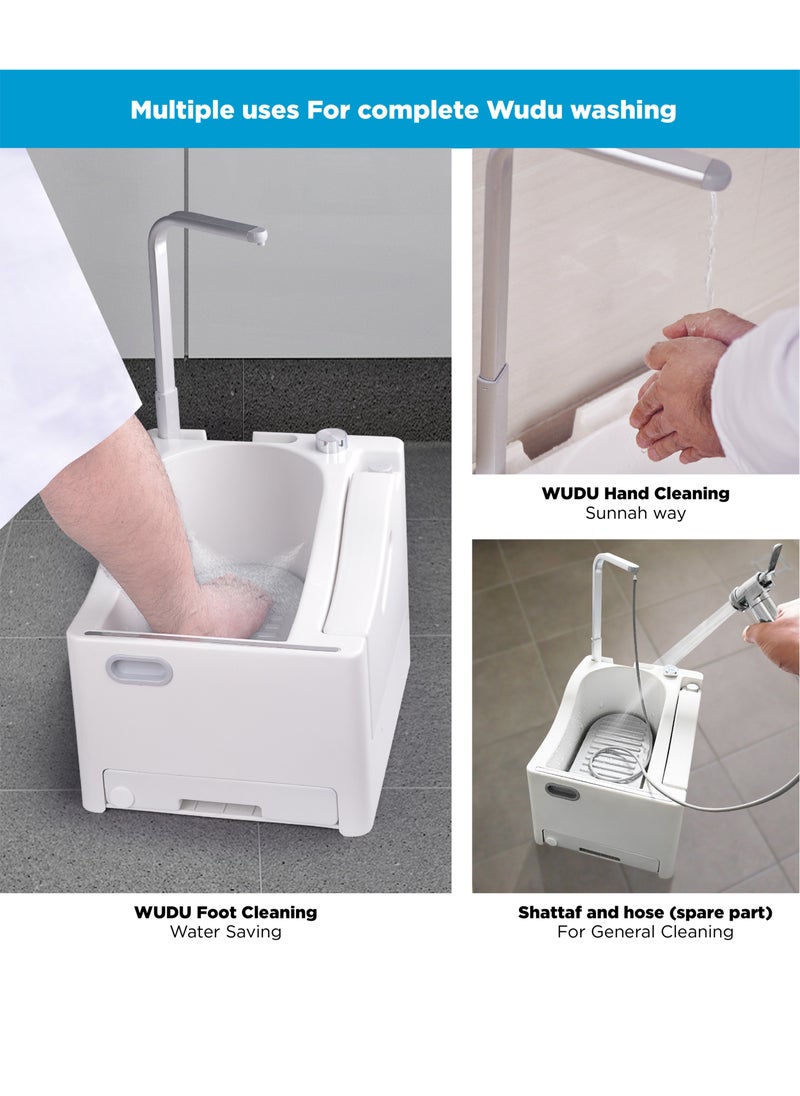 INNOV In Mecca - Wudu foot washer bathroom Automatic Muslim Prayer electric Wudu Foot Washer multifunction use wash face hands foot in one machine with handheld shattaf - Image 1