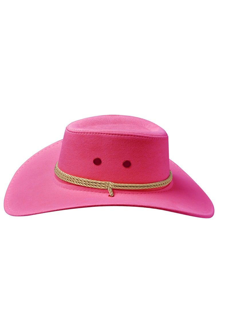 SOLARAE 2 Pack Cowboy Hats Western Hat Plain with Adjustable Drawstring for Wedding Stage Performance Country - Image 5