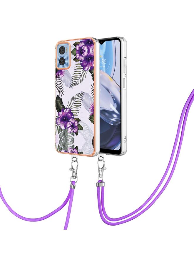 اس-توب جراب لهاتف Motorola Moto E22/E22i مصنوع من مادة TPU مطلية بالكهرباء مع حبل تعليق - Image 1