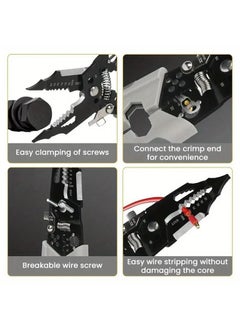 XIBO XIBO 28in1 Wire Stripper Tool 8Inch Wire Crimping Tool Multifunction wire strippers electeical Crimper with Splitting and MultiFunction Hand Tool for Cutting Stripping Shearing  - Image 5
