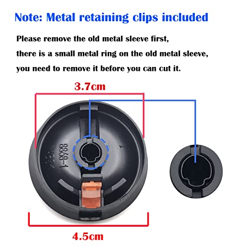 TEMI Heater Control Knob - Compatible with 2005-2011 Toyota Tacoma - Replace 55900-04020 55900-04030 758695 655-51820A - Heater Temperature HVAC Fan Control Knob - Image 2