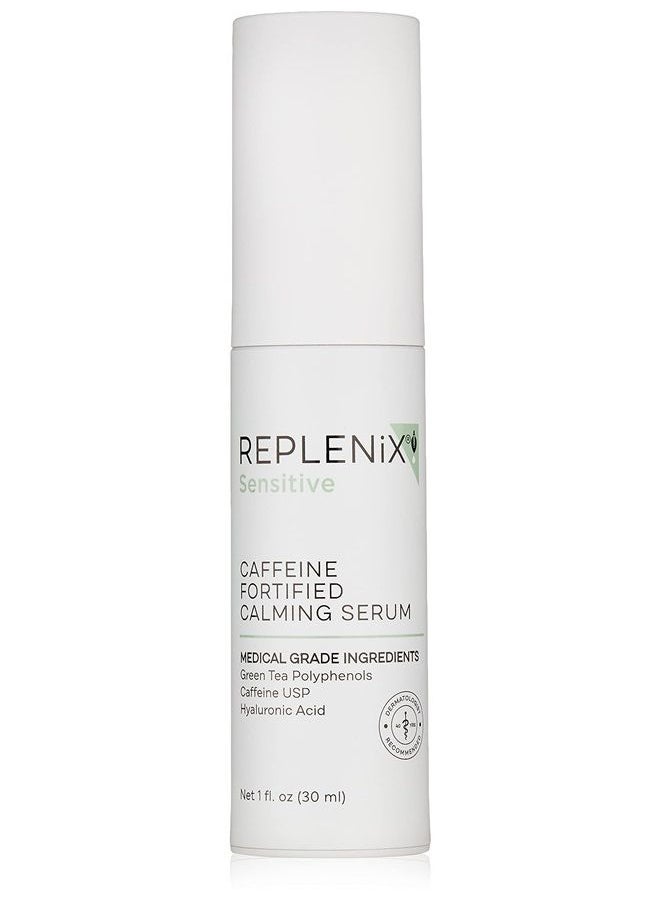 Replenix Caffeine Fortified Calming Serum - Medical Grade Skin Treatment with Hyaluronic Acid for Sensitive Skin, Calming, Reduces Redness, 1 Fl Oz  - Image 1