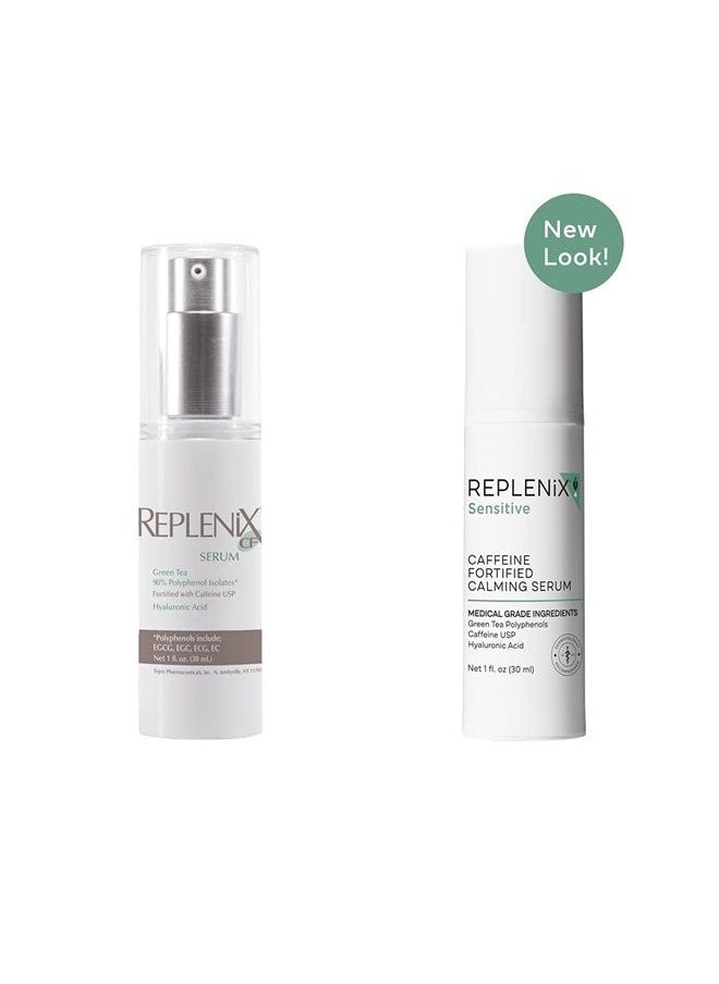 Replenix Caffeine Fortified Calming Serum - Medical Grade Skin Treatment with Hyaluronic Acid for Sensitive Skin, Calming, Reduces Redness, 1 Fl Oz  - Image 3