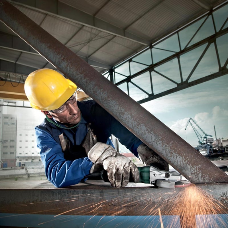 Metabo مطرقة زاوية متابو WEF9125 رأس مسطح 412 بوصة 5 بوصة أخضر وأسود - Image 3