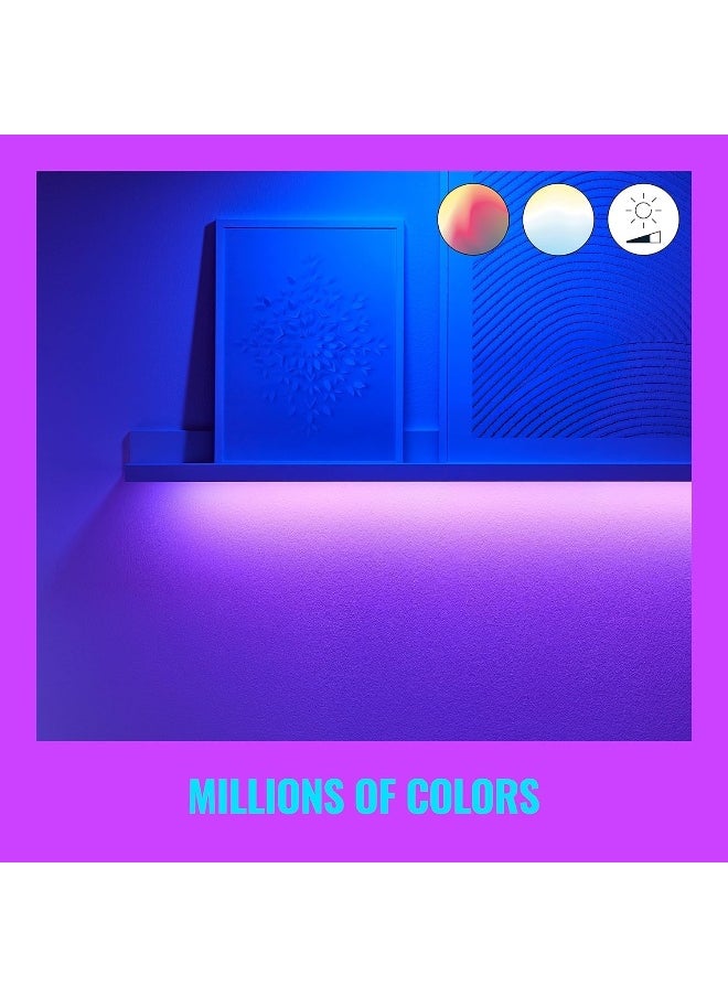 Wiz - WiZ 13FT RGB Wi-Fi LED Smart Color Changing Light Strip - Connects to Your Existing 2.4Ghz Wi-Fi - Control with Wiz Connected App - Works with Google Home, Alexa and Siri Shortcuts - No Hub Required - Image 1
