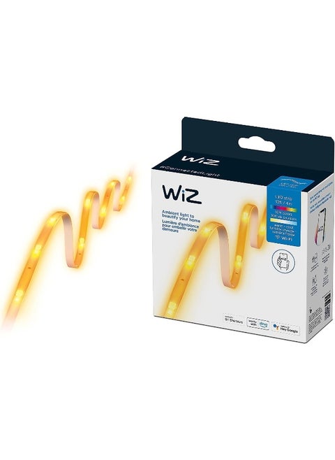 WiZ 13FT RGB Wi-Fi LED Smart Color Changing Light Strip - Connects to Your Existing 2.4Ghz Wi-Fi - Control with Wiz Connected App - Works with Google Home, Alexa and Siri Shortcuts - No Hub Required