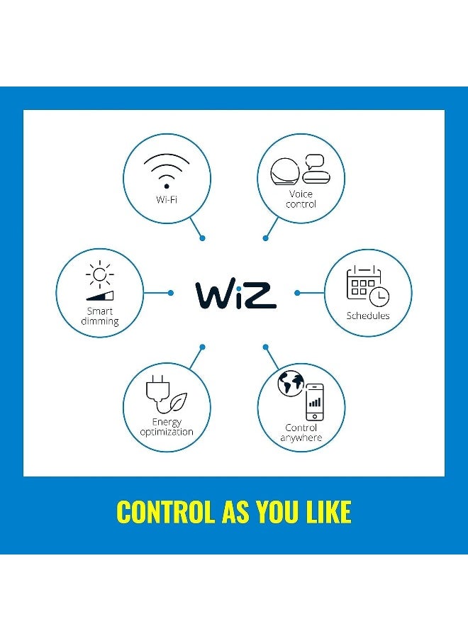 Wiz - WiZ 13FT RGB Wi-Fi LED Smart Color Changing Light Strip - Connects to Your Existing 2.4Ghz Wi-Fi - Control with Wiz Connected App - Works with Google Home, Alexa and Siri Shortcuts - No Hub Required - Image 1
