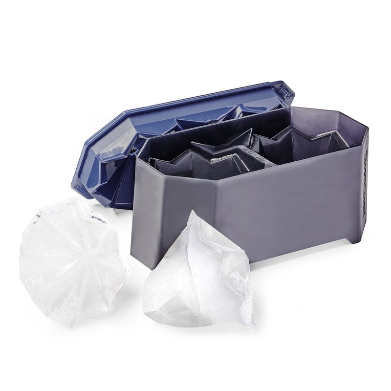ZOKU Iceberg Molds Set of 2 Oversized IcebergShaped Ice Molds Keep Drinks Colder Longer with Less Dilution Leakfree EasyRelease BPA and PhthalateFree