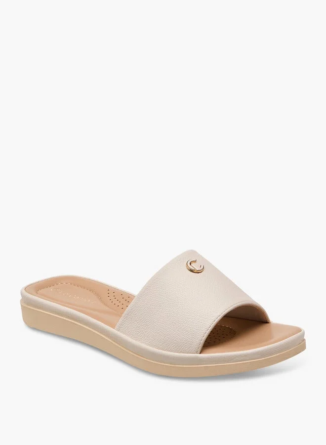 Le Confort  Women Textured Comfort Slide Sandals for Women | Best Price UAE