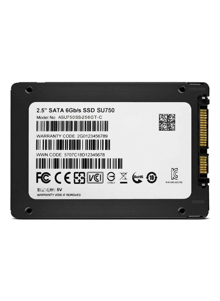 ADATA - SU750 256GB SSD Internal Solid State Drive for Laptop and Desktop PC PS5 XBOX 2.5'' - Image 1