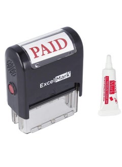 ExcelMark Paid Self Inking Rubber Stamp (Stamp Plus 5Cc Refill Ink)  - Image 1