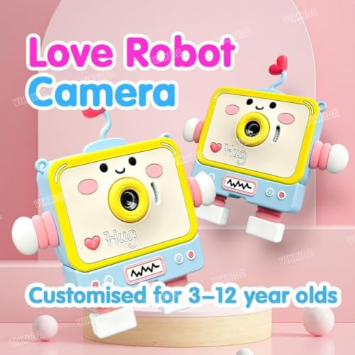 VikriDA Digital HD Video Recording Camera with Robot Shape Silicone Cover | Inbuilt in 5 Games | TFT Color Screen | Support 32GB SD Card Selfie Toys for Kids - Image 2