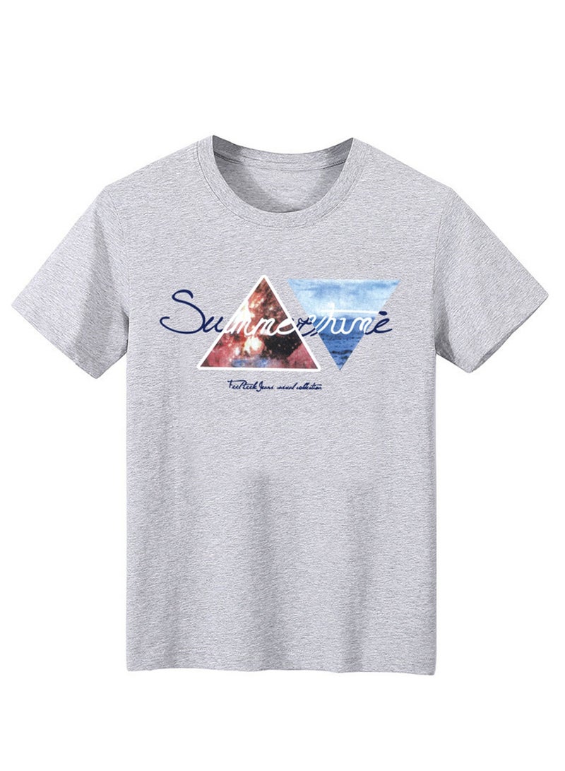New Men's Short Sleeve Summer Men's Short T-Shirt Printed Short Sleeve - Image 1