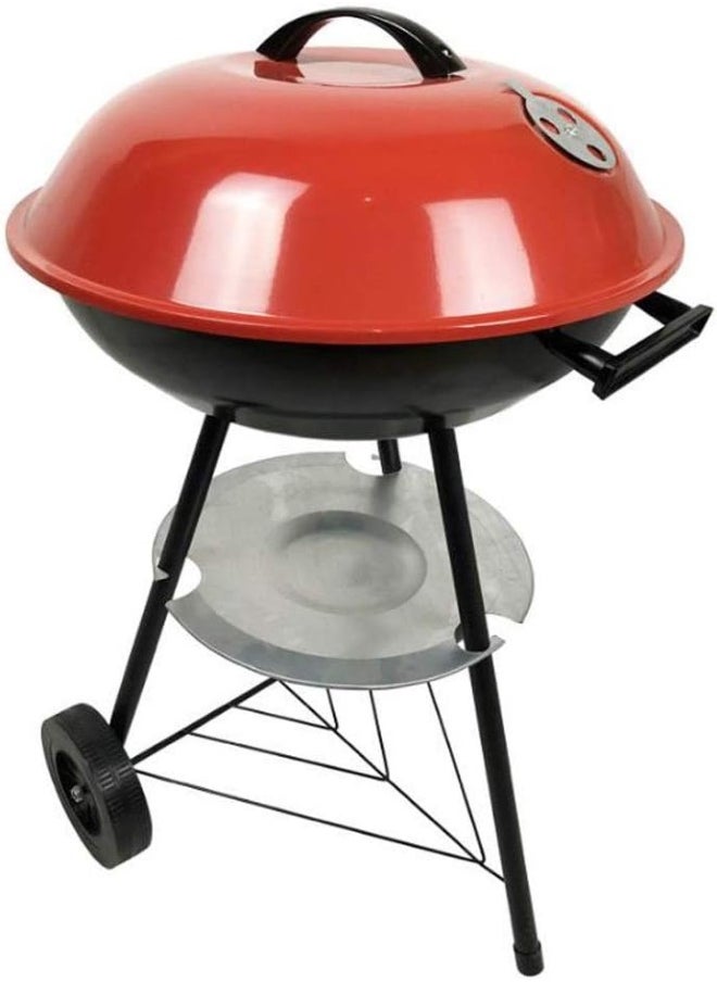 AKDC - Portable Charcoal Grill 17 Inch Barbecue Grill And Smoker Heat Control Round Bbq Kettle For Outdoor Picnic Patio Backyard Camping (Color : Black) - Image 1