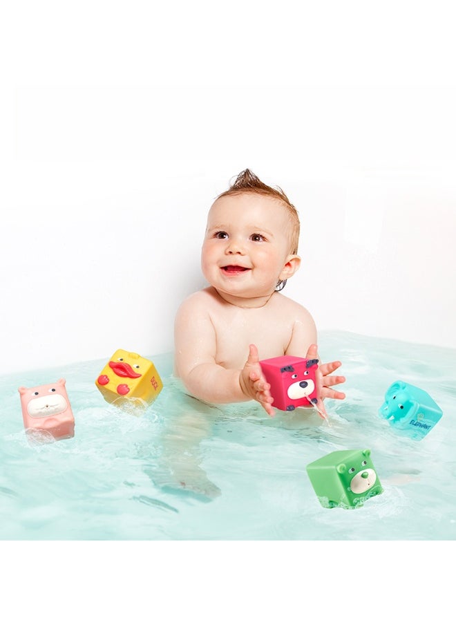 Babycare Babycare - Animal Squeeze Lana Forest Blocks - 6 Pcs  - Image 2