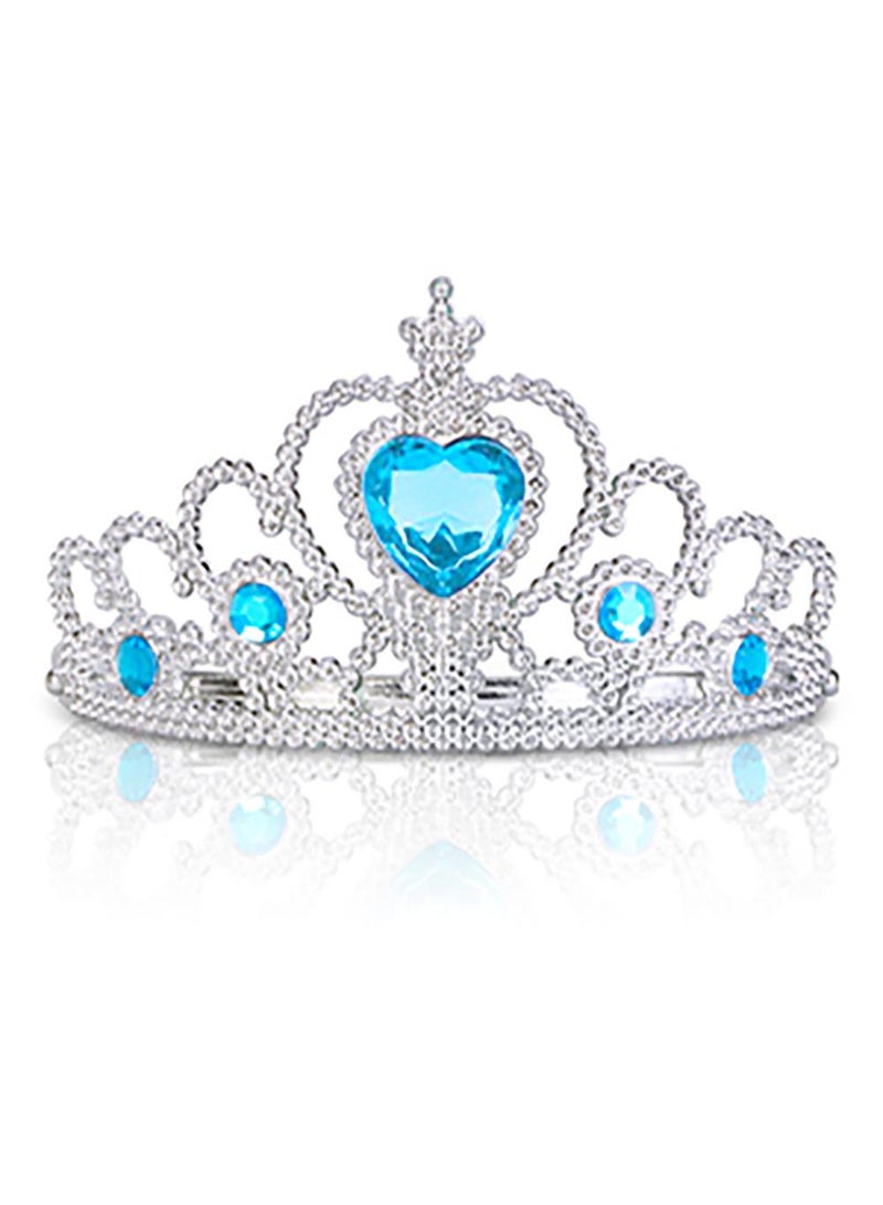 Sweet seven Princess Elsa Dress Up Set: Crown, Wand, Gloves, Wig, and Dress for Magical Playtime! Transform playtime into a magical adventure with this Ice Princess Elsa Dress-Up Accessories Set. - Image 2