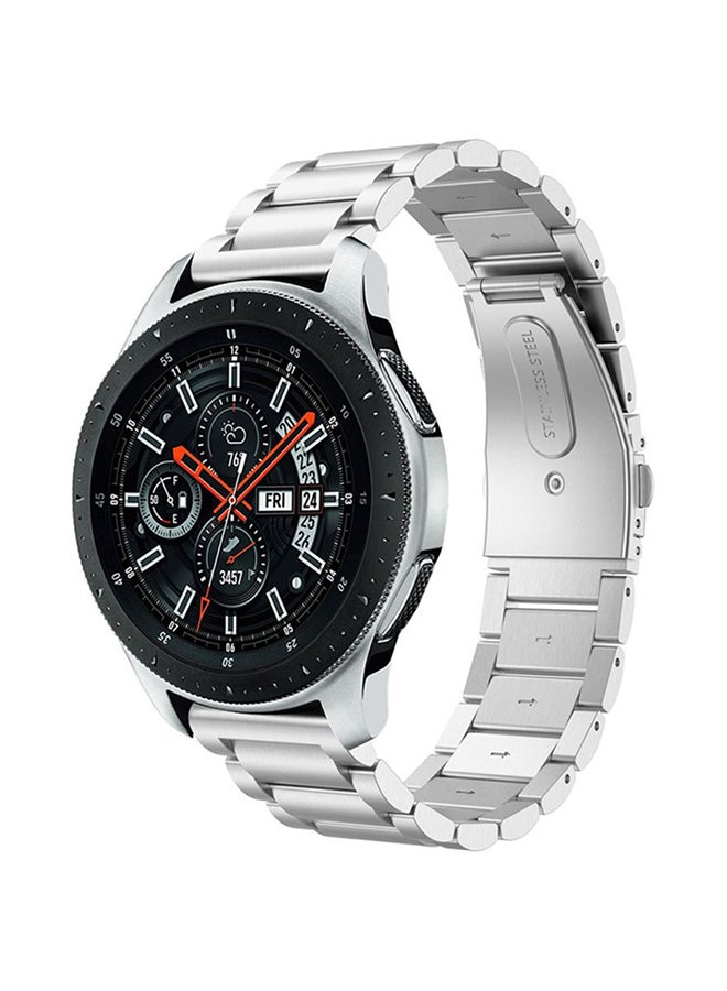 Voberry Replacement Band For Samsung Galaxy Watch 46mm Silver - Image 3