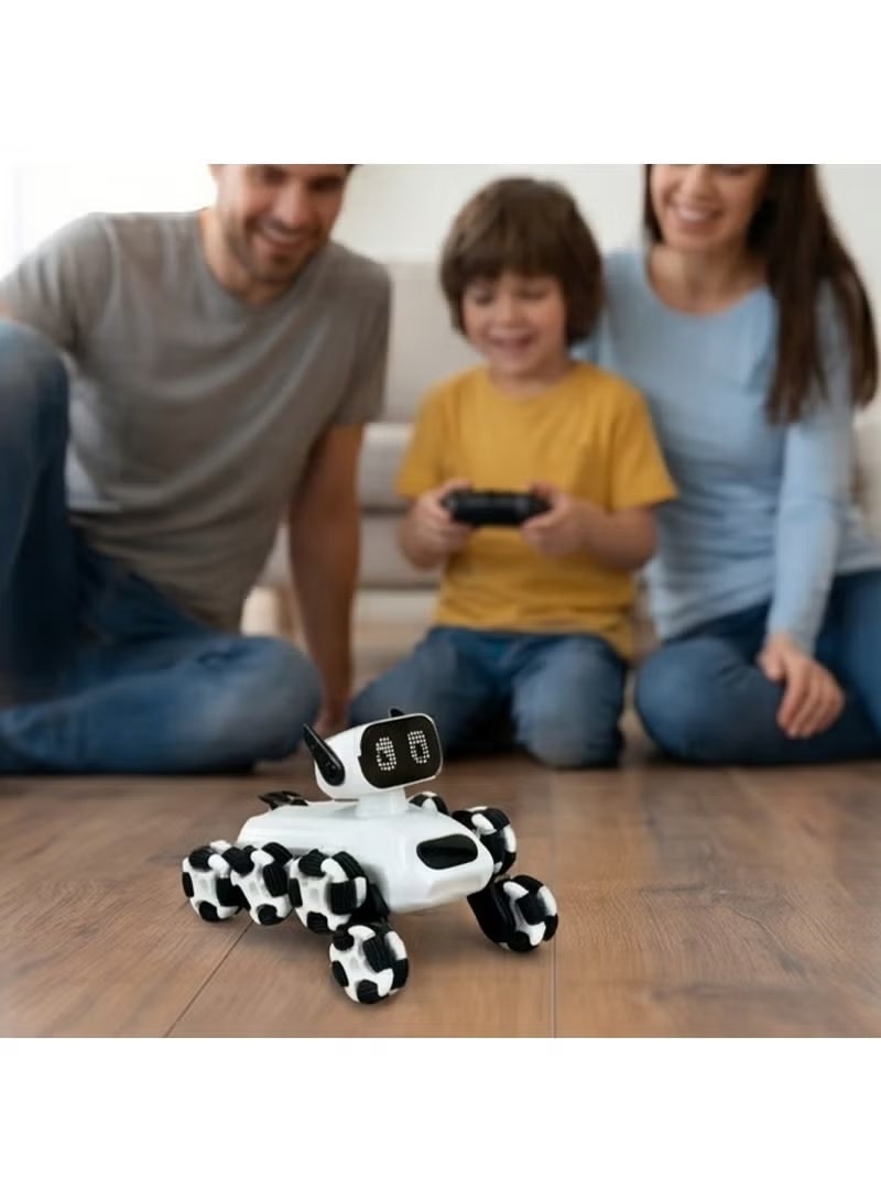 Eight-Wheel Remote Control Robot Dog – Intelligent Stunt Pet Dog Toy with Gesture Control, Music & Lights - Image 5