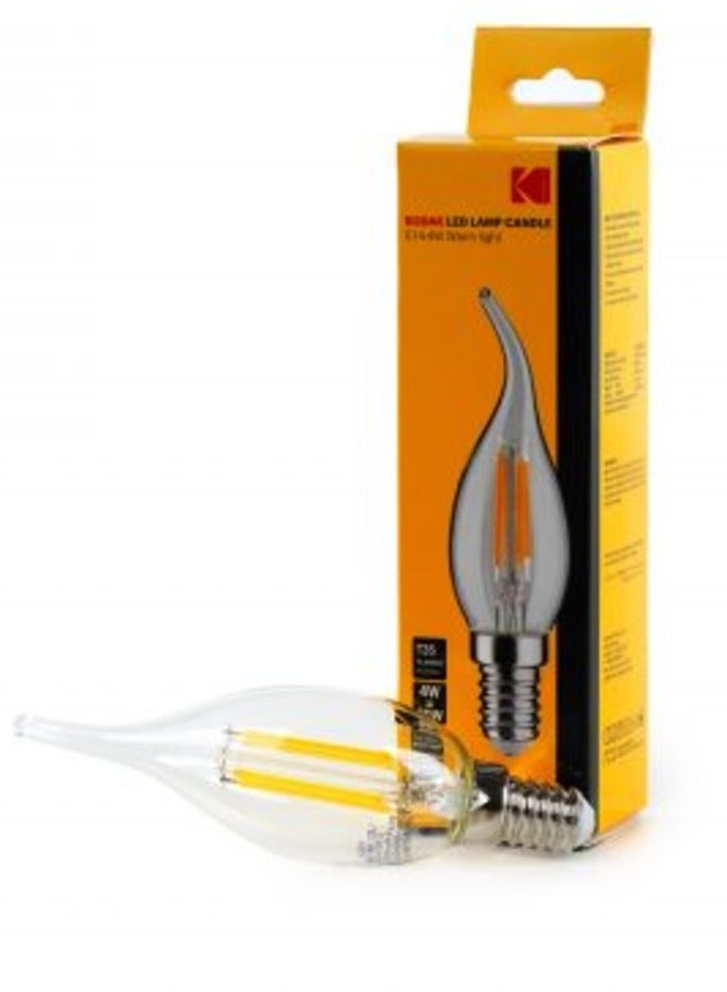 كوداك شمعة شفافة بذيل 4واط أصفر