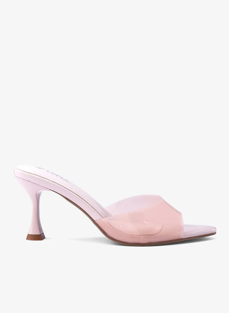 Cuple Womens glossy heeled sandals