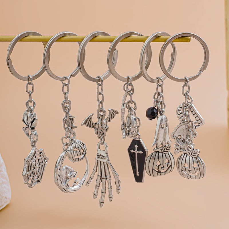 SHIXIN European and American Cross-Border Accessories: Delicate Bow Keychain with Five-Pointed Star Pendant - Image 4