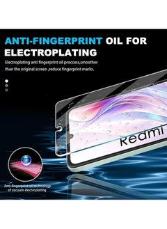 Generic 【2+2 Pack】 Screen Protector for Xiaomi Redmi 13C 5G, 2pcs Tempered Glass + 2pcs Camera Lens Protector, 9H Hardness Anti-Scratch HD Tempered Glass  - Image 2