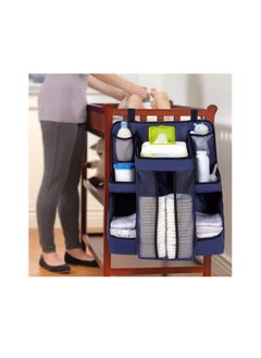 Hanging Diaper Organizer for Changing Table and Crib Diaper Stacker and Crib Organizer Hanging Diaper Caddy Organizer for Baby Essentials Nursery Organizer for Cribs