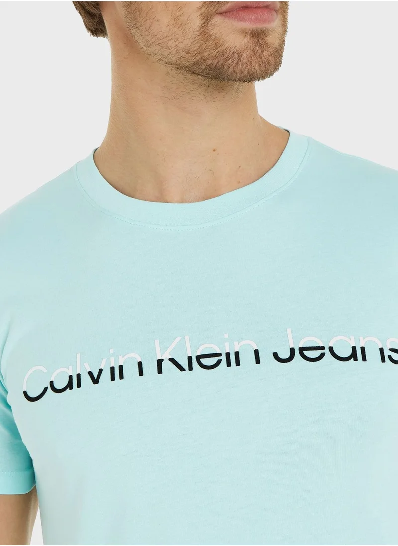 Calvin Klein Jeans Logo Crew Neck T-Shirt