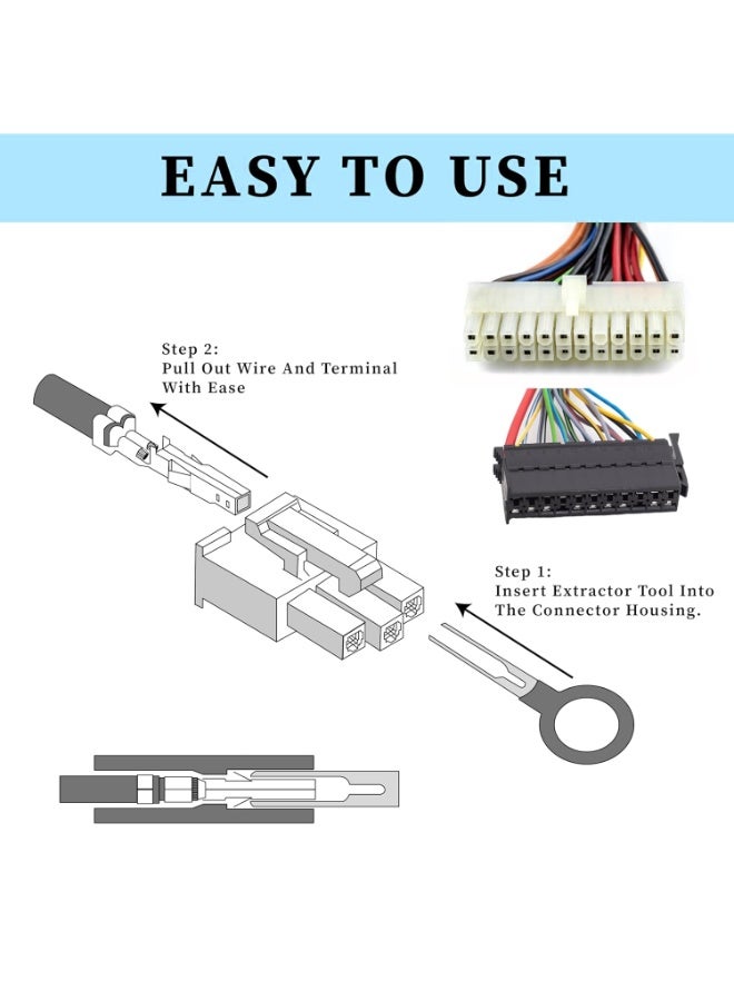 Generic 41Pcs Terminal Removal Tool Kit Electrical Connector Depinning Pin  - Image 5