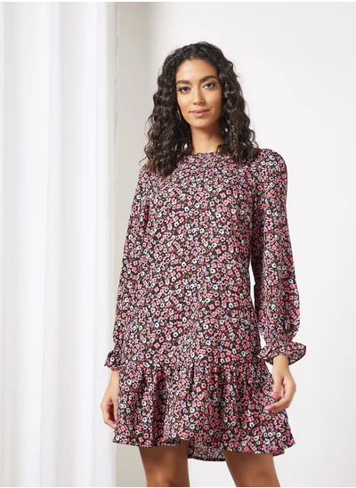 VERO MODA Floral Print Mini Dress