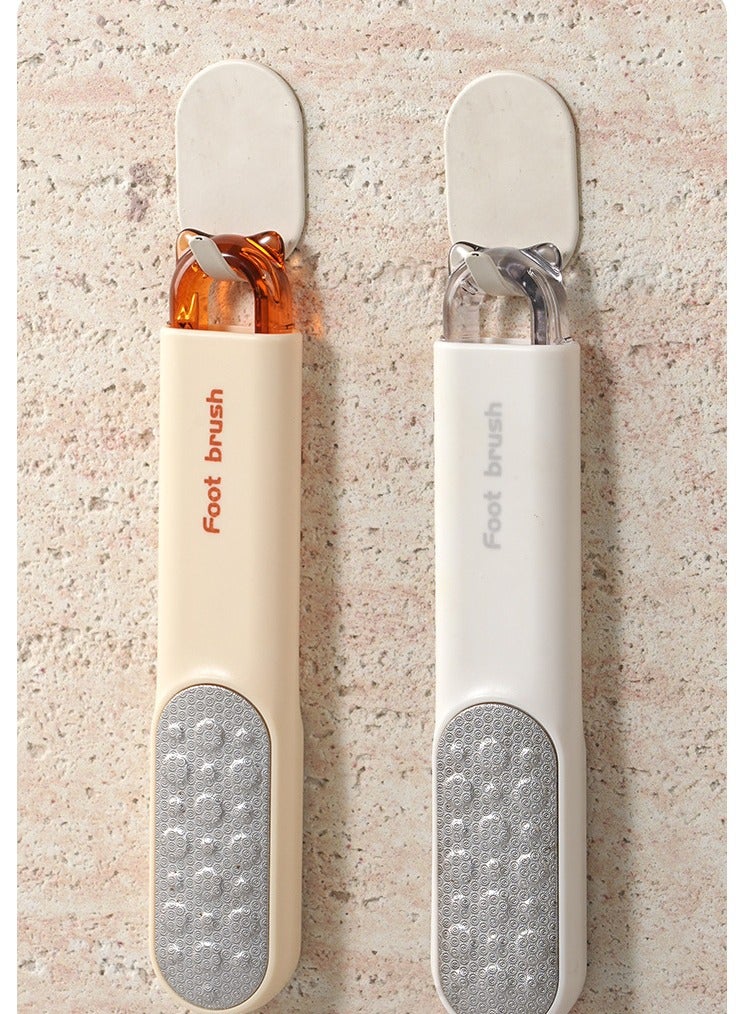 فرشاة تنظيف القدم متعددة الوظائف ، لوح غسيل القدم ، إزالة الجلد الميت فرشاة القدم البرتقالية - Image 3