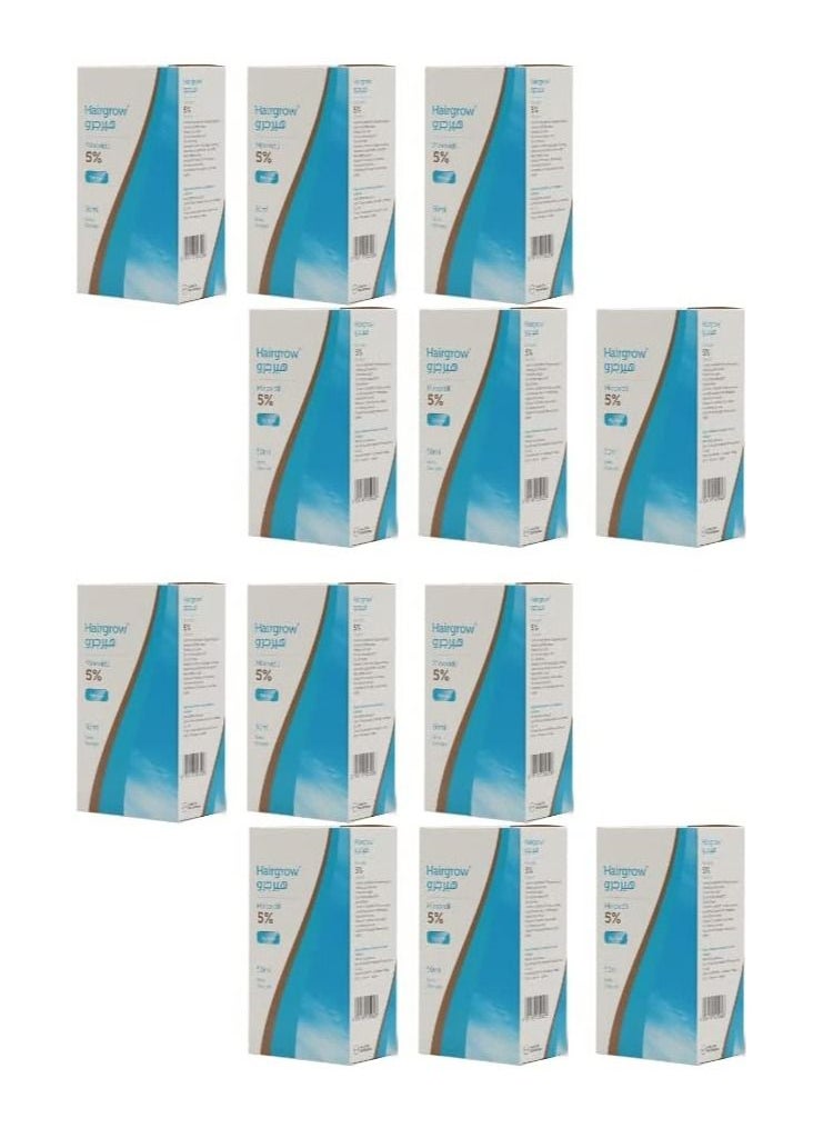 Hairgrow Minoxidil 5% Solution Hair Regrowth Tonic 50ml (12 Pack 12 Month)  - Image 1