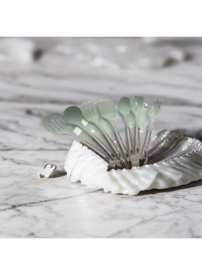 BS مجموعة أدوات الطهي السيليكونية 8 قطع مقاومة للحرارة، أدوات مطبخ غير لاصقة بمقابض من الفولاذ المقاوم للصدأ المتين - Image 5