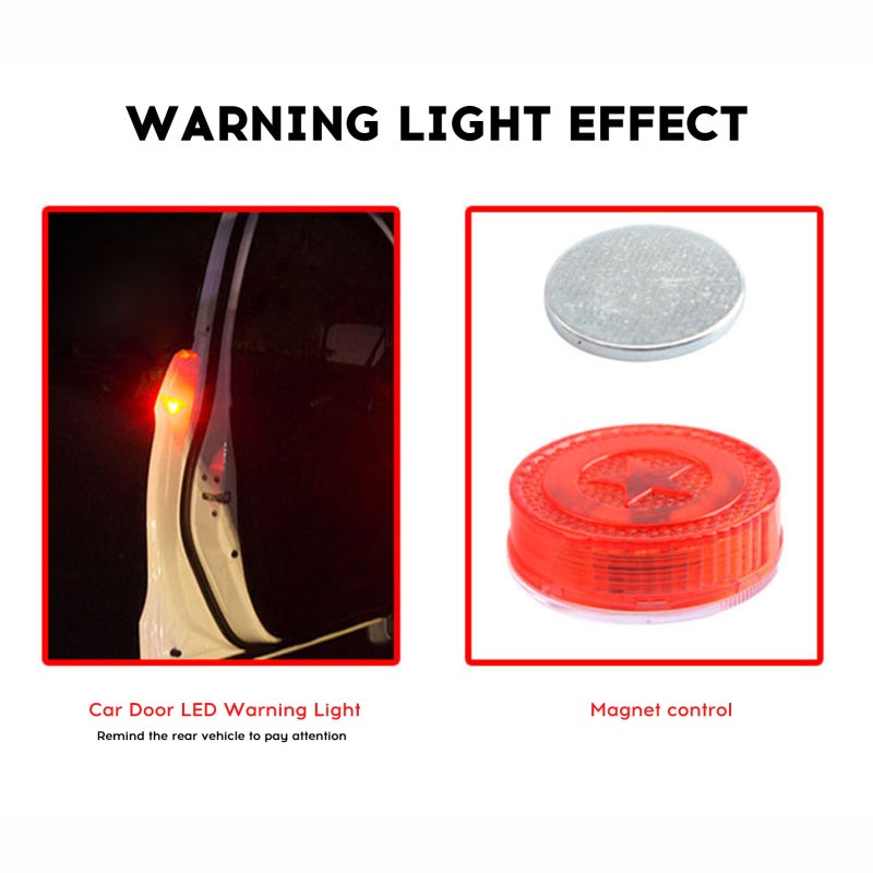 Car Door Light: Red, No Wiring, No Drill, Sensor Warning Light - Anti-Collision, Waterproof, Long Service Life, Flashing Rear Warning Light for Vehicle Safety in Dim Conditions - Image 5