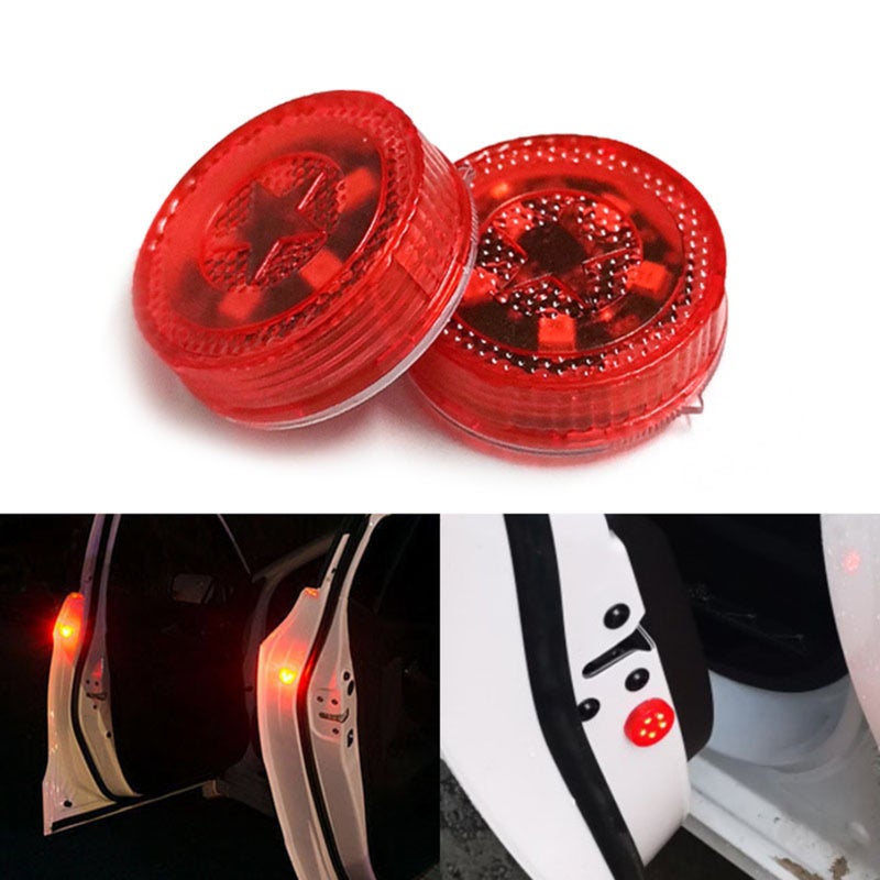 Car Door Light: Red, No Wiring, No Drill, Sensor Warning Light - Anti-Collision, Waterproof, Long Service Life, Flashing Rear Warning Light for Vehicle Safety in Dim Conditions - Image 2