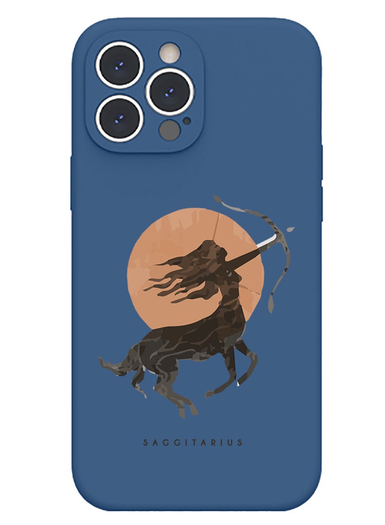 Theodor Protective Slim Fit Case Liquid Silicone Cover with Full Body Protection Anti-Scratch Shockproof Case For iPhone 13 Pro Blue  - Salty air sunkissed air copy - Image 1