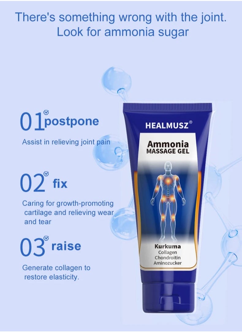 HEALMUSZ - 100ml Joint Massage Gel 4X Joint Pain Relief Joint Soothing and Repair Muscles Damage Joint Pain Relief and Care Gel Cream with Turmeric and Collagen Joint and Muscles Pain Relief Cream - Image 1
