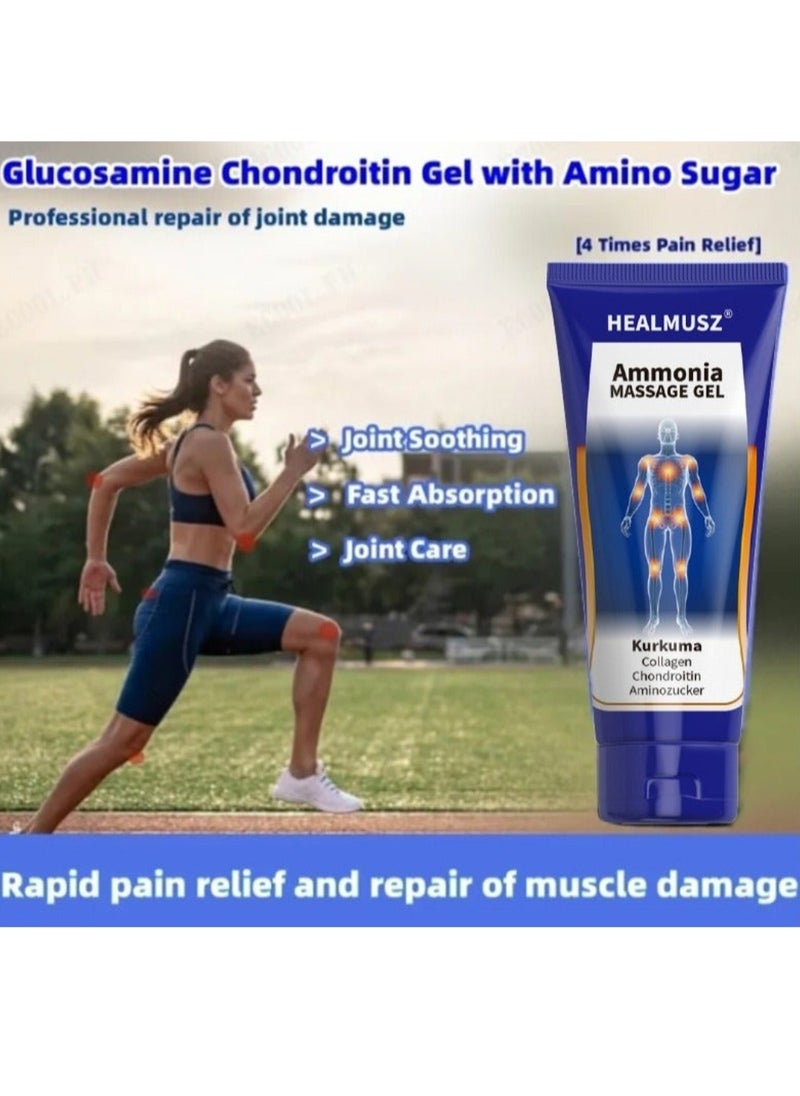 HEALMUSZ - 100ml Joint Massage Gel 4X Joint Pain Relief Joint Soothing and Repair Muscles Damage Joint Pain Relief and Care Gel Cream with Turmeric and Collagen Joint and Muscles Pain Relief Cream - Image 1