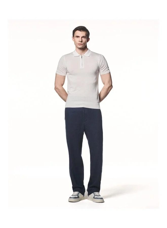 Liwali Polo Collar Knit T-Shirt.