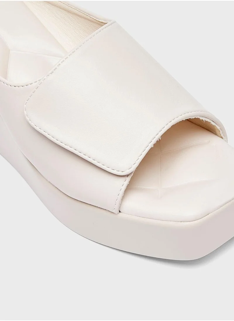 shoexpress One Strap Wedge Sandals
