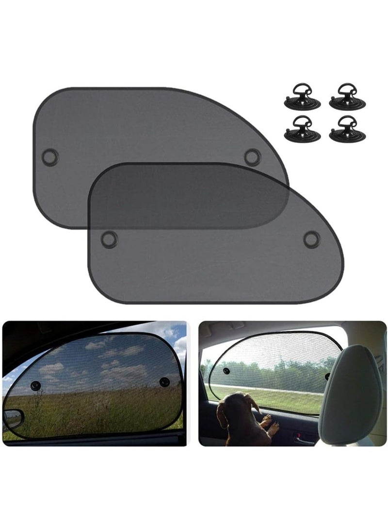 ChicAbode Car Window Sunshades, Side Window Sunshades, Cling Sunshade, for Car Windows, Sun, Glare, and UV Rays Protection for Your Child - Baby Side Window Car Sun Shades, 2 Pack (Universal) - Image 1