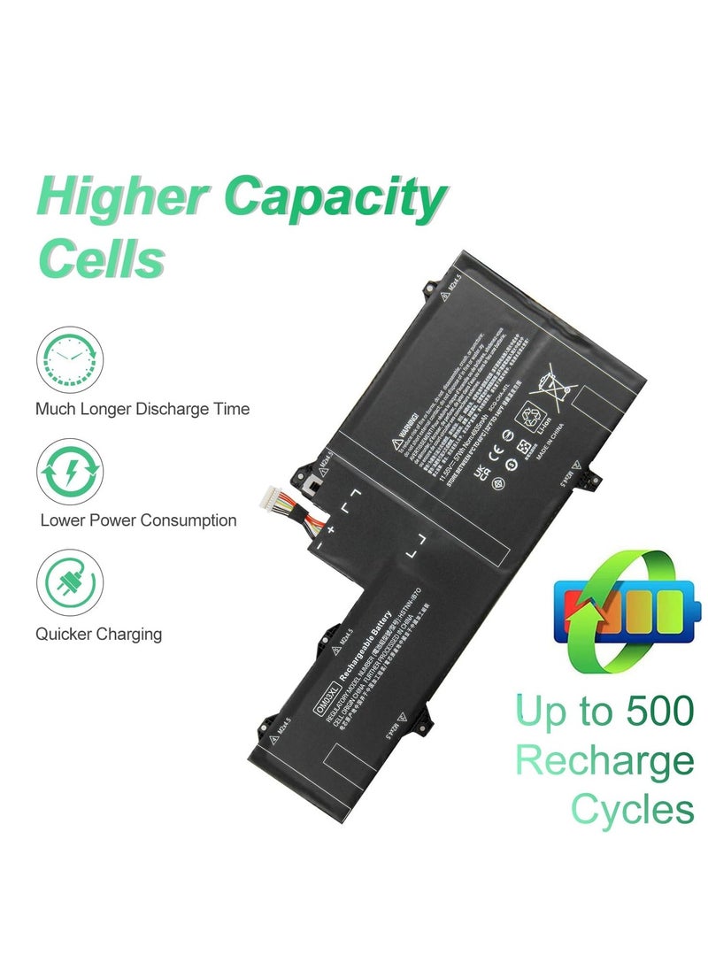 Generic HP EliteBook x360 1030 G2 Series 863167-1B1 863176-171 863280-855 HSTNN-I04C HSTNN-IB70 1GY29PA 1GY30PA 1GY31PA Laptop Battery 1.5V 55W 57Wh by Shintech OM03XL  - Image 2
