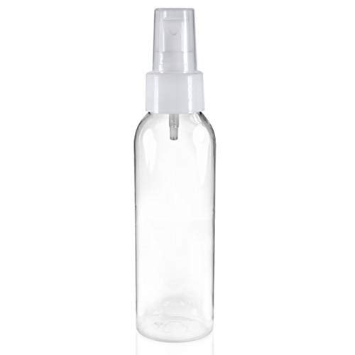 Hunky Dory Empty Plastic Transparent Refillable Fine Mist Spray Bottle for hand sanitizer Toner Perfume Lotion OIl etc 100ml Pack of 1  - Image 1