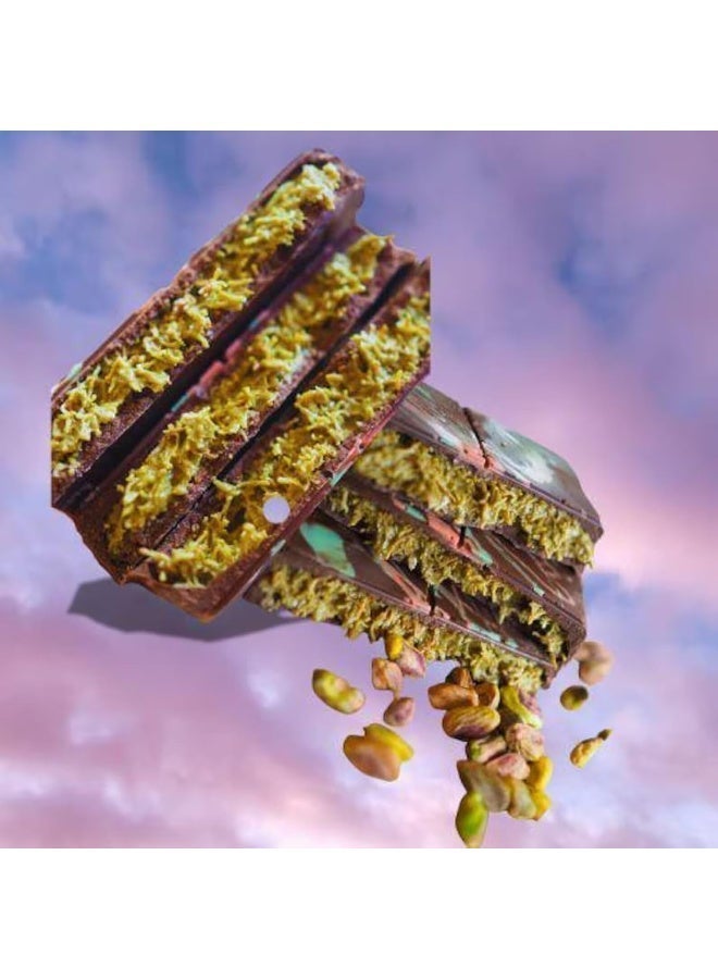 Choco Zen Premium Pistachio Kunafa Milk Chocolate Bar 190g - Image 5