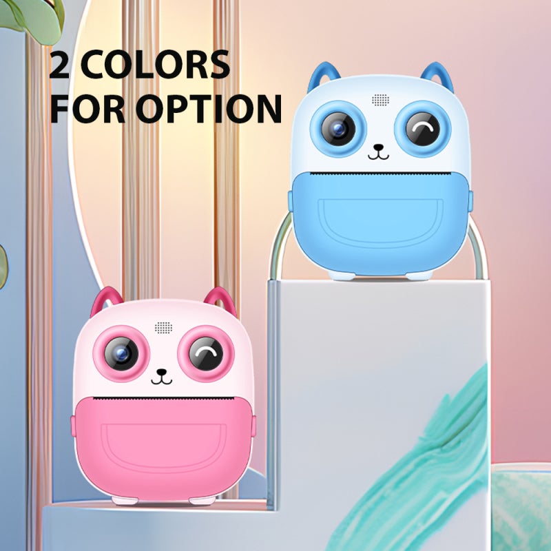 Kids Instant Print Camera: Blue 2.4-Inch IPS Screen 1300mAh Battery - 1080P HD Video Recording Digital Camera for Kids Outdoor Play And Home Creativity - Image 4